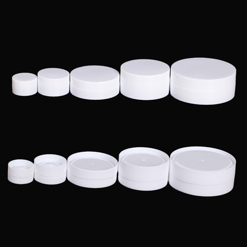 Tin Container Lid - 12 шт., пластиковые контейнеры, Белая Косметическая
