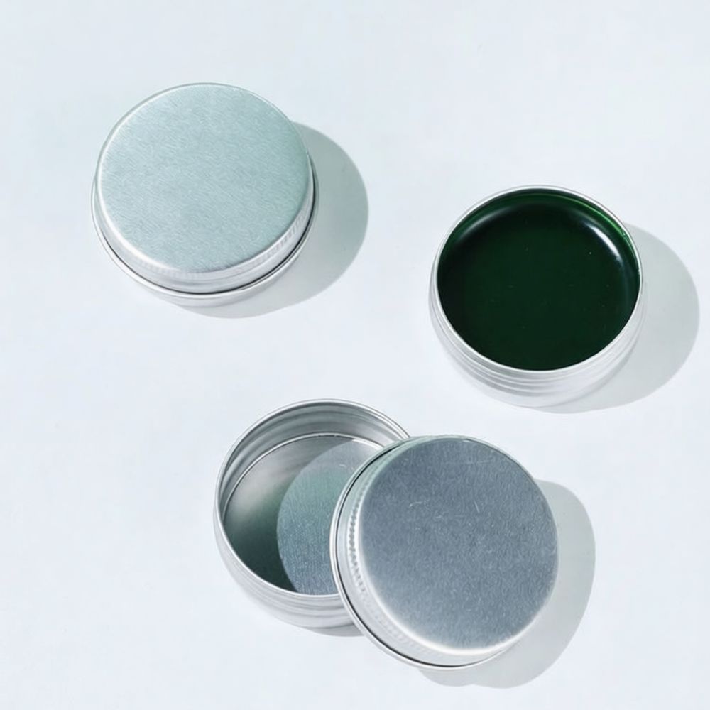 Tin Container Lid - Компактная алюминиевая круглая металлическая баночка для
