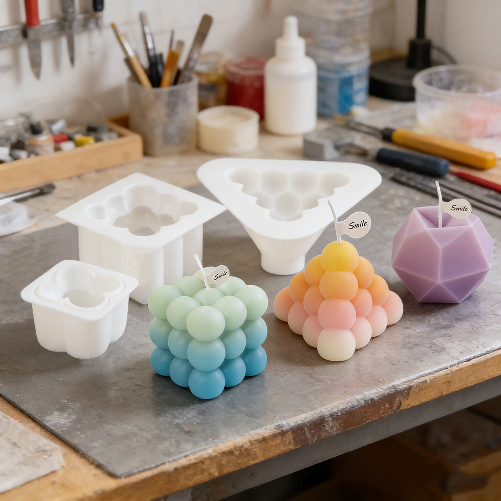 Candle Making Kits - Набор силиконовых форм для свечей 3D